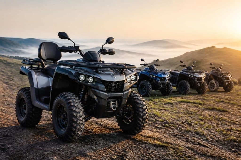 découvrez notre sélection de quads électriques pour adultes alliant puissance, grande autonomie et modèles homologués, parfaits pour des balades en toute sécurité.